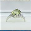 Image 2 : 23) 10K COLOR CHANGING SULTANITE & DIAMOND RING