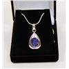 Image 1 : #60-NATURAL BLUE SAPPHIRE GEMSTONE PENDANT