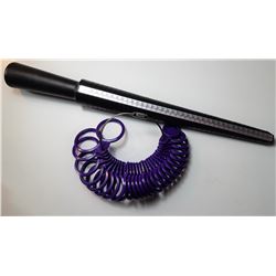 MANDREL STYLE RING SIZER AND FULL SET OF