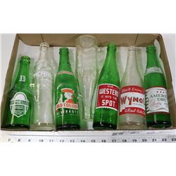 VINTAGE SODA BOTTLES.