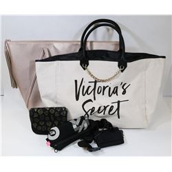 BOX OF WOMEN'S BAG INCLUDES VICTORIA SECRET BAG.