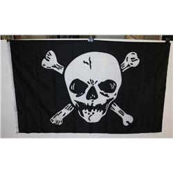 SKULL AND CROSS BONES FLAG (5' X 3')