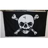 Image 1 : SKULL AND CROSS BONES FLAG (5' X 3')