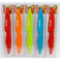 NEW!PACK OF 4 STAINLESS STEEL BLADE PAIRING KNIVES