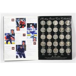 HOCKEY GREATS COIN COLLECTION WITH ALL 25 COINS