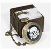 Image 1 : NEW SKULL POCKET WATCH WITH MATCHING NECKLACE