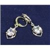 Image 1 : PAIR OF 925 STERLING SILVER EARRINGS WITH LARGE
