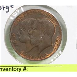 KING GEORGE V 1867-1927 CONFEDERATION COIN.