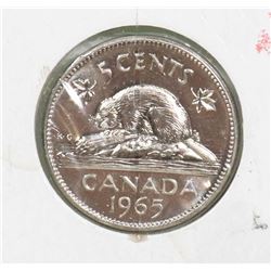 1965 CANADA 5 CENT COIN.