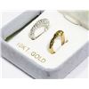 Image 1 : 10 KT GOLD CUBIC ZERCONIA PIERCED