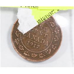 1917 CANADIAN LARGE PENNY.