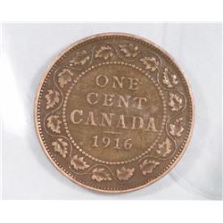 1916 CANADIAN LARGE PENNY.