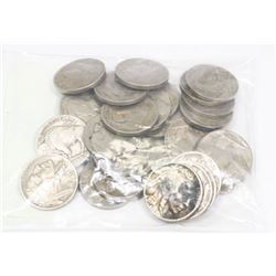 LOT OF 30 US BUFFALO NICKLES YEARS 1928-1937.