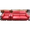 Image 1 : NEW RED GENUINE LEATHER ELECTRIC RECLINING