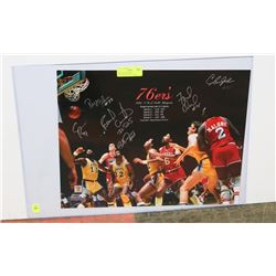 1983 NBA CHAMPIONS PHILADELPHIA 76'ERS SIGNED