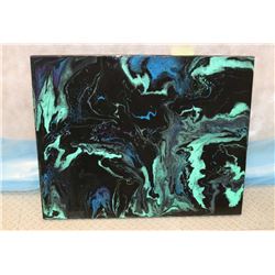 MULTI-COLOURED ABSTRACT ENAMELLED