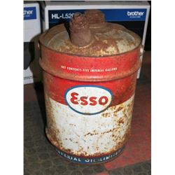 1950S ESSO OIL CAN LARGE.