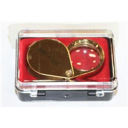 JEWELLERS MAGNIFIER 30 POWER, IN CARRY CASE.