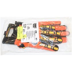 KONG ORIGINAL PADDED WORK GLOVES, SIZE LARGE.