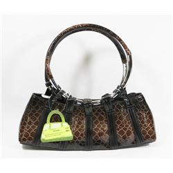 BROWN PRINCESS FLORENCE SNAKE SKIN STYLE SHOULDER