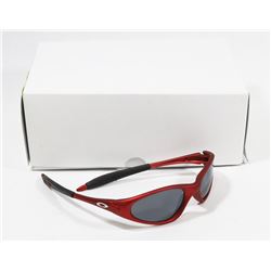BOX OF RED OAKLEY STYLES SUNGLASSES WITH BLACK