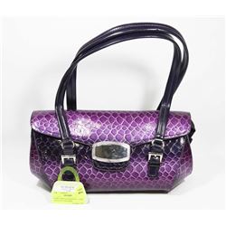 PURPLE PRINCESS FLORENCE SNAKE SKIN STYLE SHOULDER