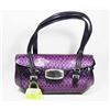 Image 1 : PURPLE PRINCESS FLORENCE SNAKE SKIN STYLE SHOULDER