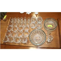 LOT OF 37 ASSORTED CRYSTAL.