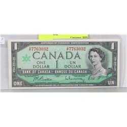 GEM UNC 1967 CENTENNIAL  $1 BILL WITH SERIAL