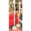 Image 1 : PAIR OF CREAM AND TAN TEXTURED FLOOR LAMPS 69"