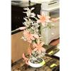 Image 1 : FLOWER ARRANGEMENT WITH WHITE POT.