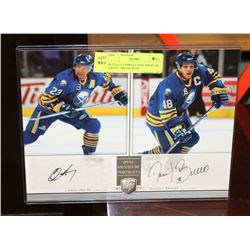 BUFFALO SABRES CHRIS DRURY & DANIEL BRIERE DUAL