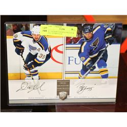 ST. LOUIS BLUES DOUG WEIGHT & BILL GUERIN DUAL