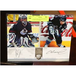 VANCOUVER CANUCKS ROBERTO LUONGO & MARKUS