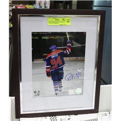 EDMONTON OILERS RYAN SMYTH SIGNED RETIREMENT