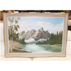 FRAMED SCENIC PAINTING SIGNED F. LUKIV.