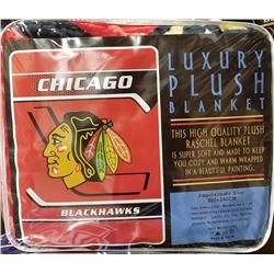 NEW! "CHICAGO" LUXURY PLUSH BLANKET (QUEEN)