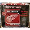Image 1 : NEW! "DETROIT RED WINGS" LUXURY PLUSH BLANKET