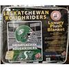 Image 1 : NEW! "SASKATCHEWAN ROUGHRIDERS" LUXURY PLUSH