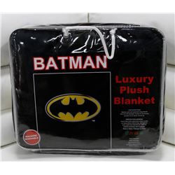 NEW! "BATMAN" LUXURY PLUSH BLANKET (QUEEN)