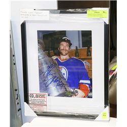 FRAMED GLENN ANDERSON AUTOGRAPHED PHOTO WITH