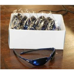 DARK BLUE OAKLEY STYLED SUNGLASSES WITH BLUE LENSE