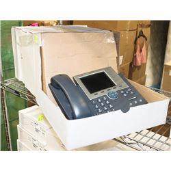 BUNDLE OF 5 SISCO IP PHONES