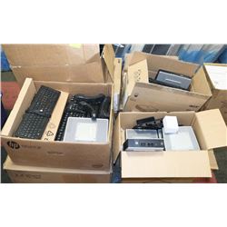 PALLET OF ASSORTED OFFICE IP PHONES, MONITORS ETC