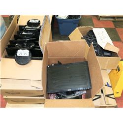 PALLET OF OFFICE MONITORS. PHONES ETC.