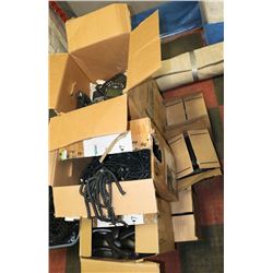 5 BOXES OF PHONE CORDS, IP PHONES AND MORE