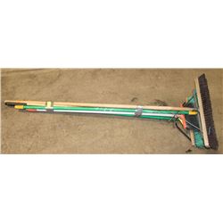 LOT OF 5 BROOMS.