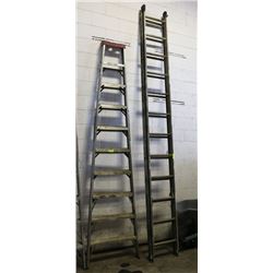 24FT ALUMINUM EXTENSION LADDER.