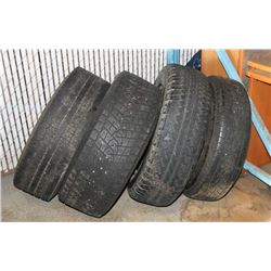 LOT OF 4 TRUCK/SUV TIRES - 2 WITH RIMS, INCL
