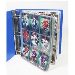 BINDER OF OVER 375 HOCKEY CARDS - ASSORTED SET & Y